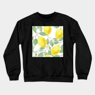 Lemon Pattern Crewneck Sweatshirt